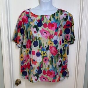 Vibrant Floral Women's Blouse